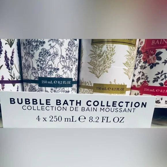 Crabtree & Evelyn NWT Signature Assortment Bubble Bath Collection 4 x 8.2 Fl Oz - Picture 4 of 9